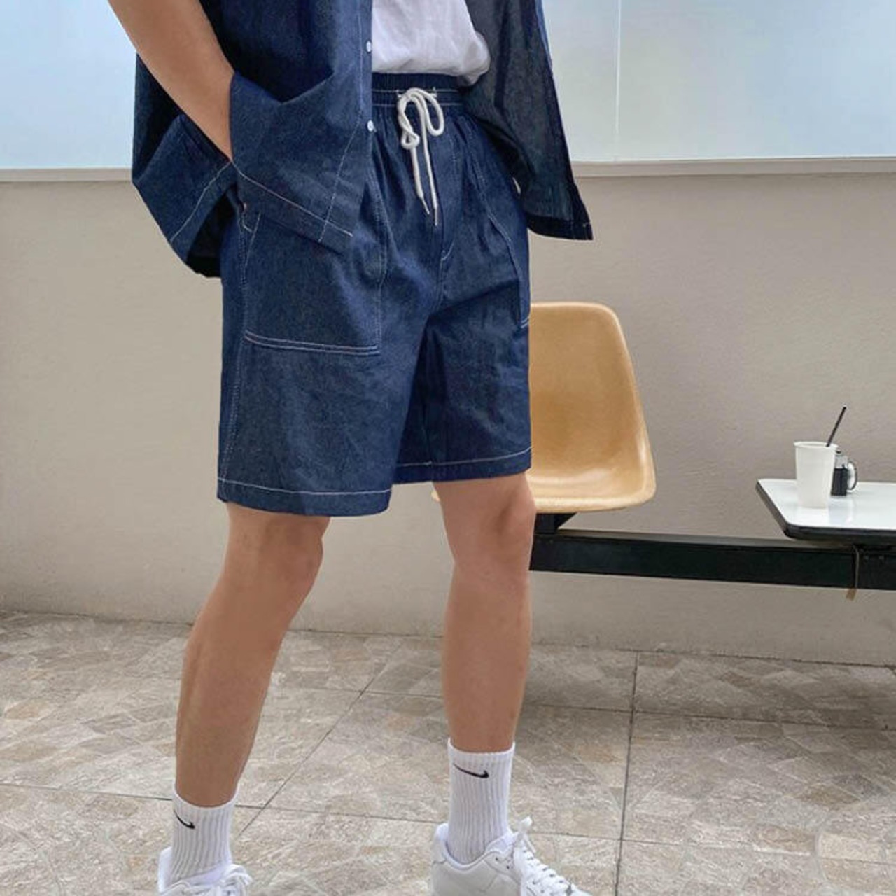 ダンガリーハーフパンツ　MT0080147