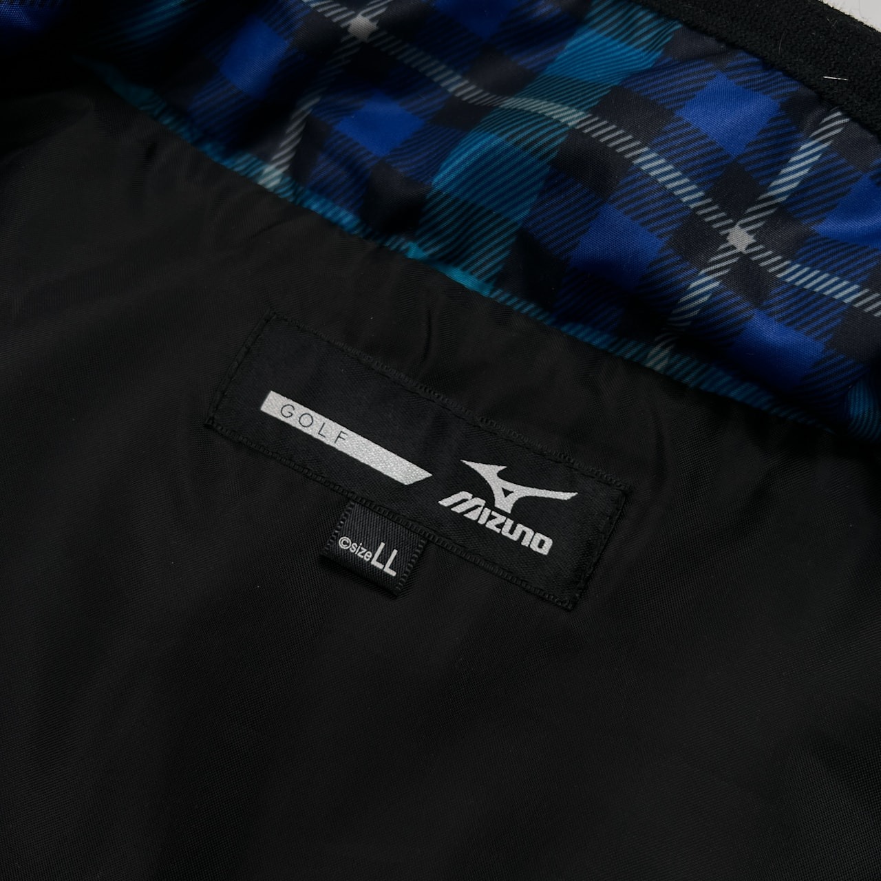MIZUNO GOLF ミズノ ゴルフ チェック柄 ブレスサーモ 中綿 ジップアップ ジャケット サイズ LL /メンズ/ブルー系/スポーツ
