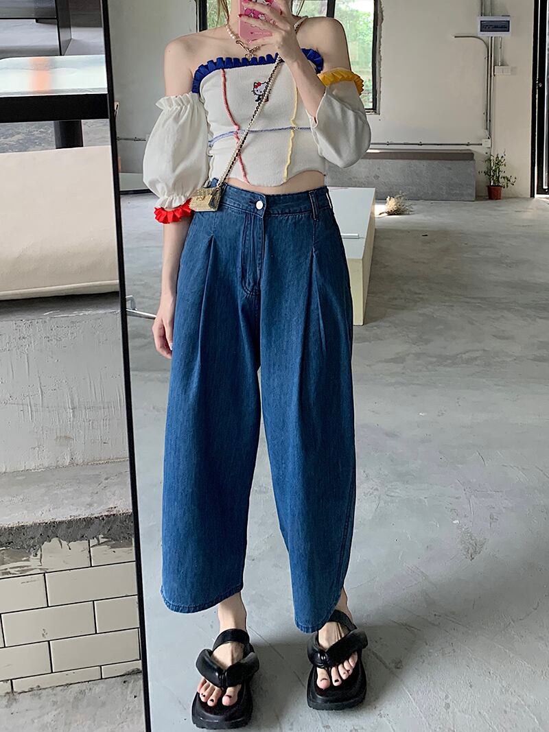 ウェストルーズジーンズ サマー薄手クロップド 夏物 モンロー23654406646