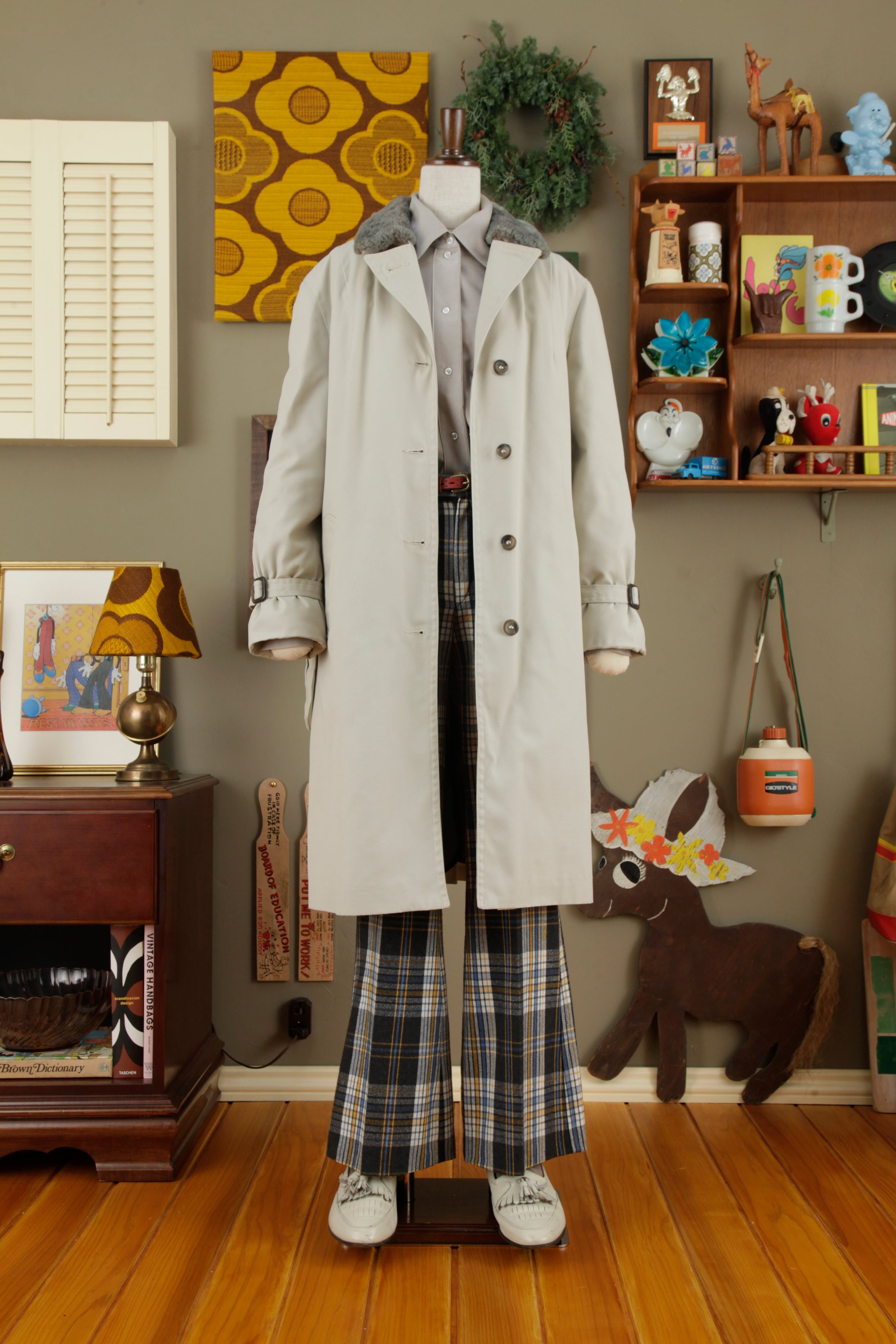 1970s ”Eddie Bauer” Goose down belted coat | quaint vintage