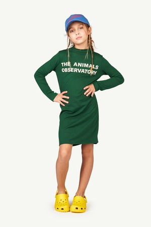 【22AW】the animals observatory ( TAO )JERSEY DRESSES DRAGON　ＧＲＥＥＮ　ワンピース