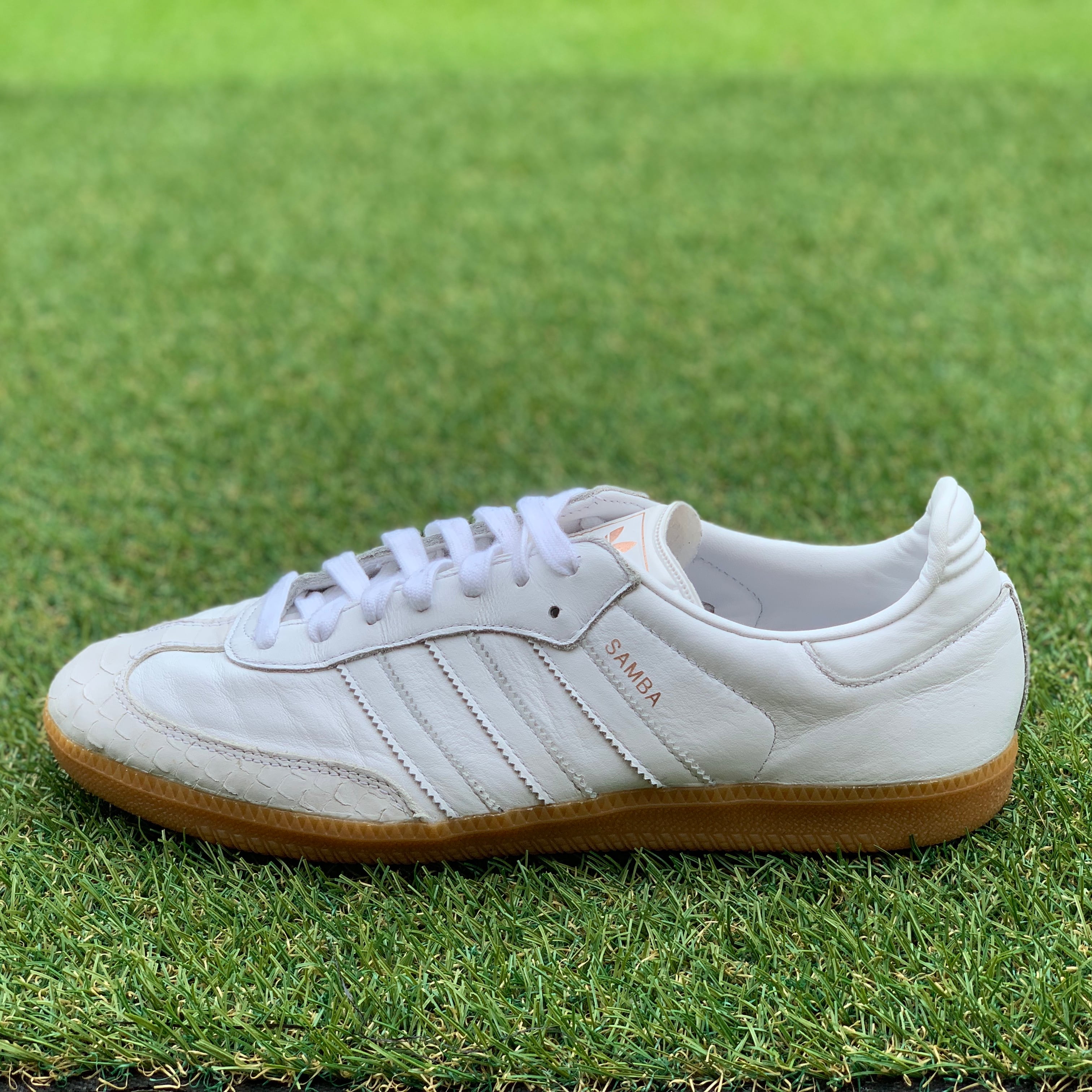 adidasアディダス2017年限定SAMBA Wサンバ白/白レザー23.5中古 