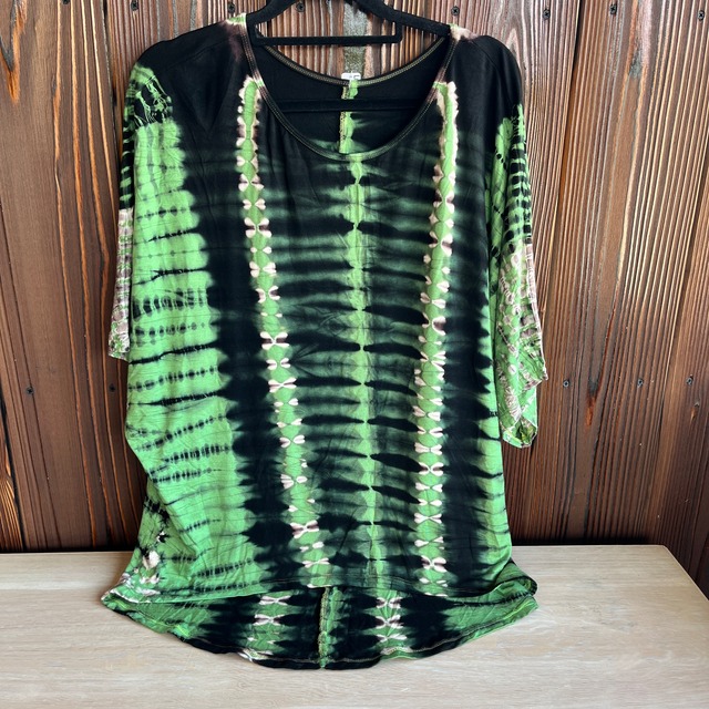 スパンテックタイダイトップス