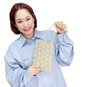 [Pattern] 松編みのスマートフォンバッグ