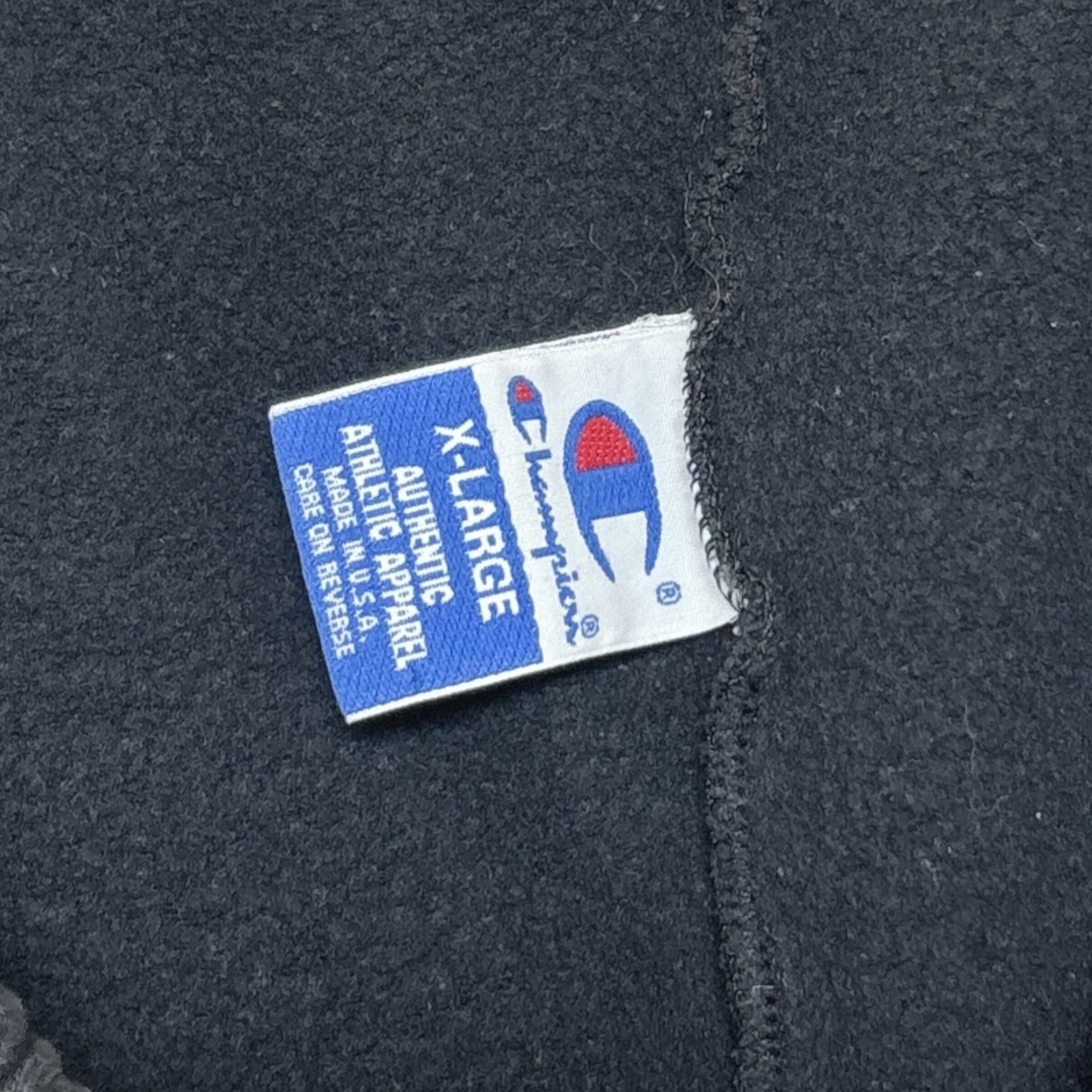 90s usa製 チャンピオン ブラックスウェットパンツ スクリプト XL