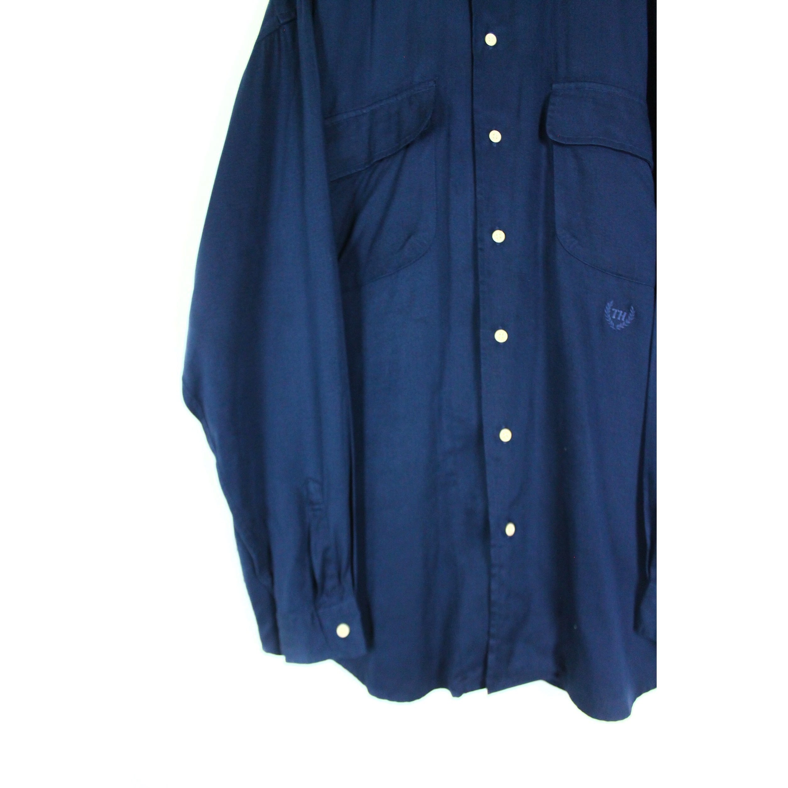 1990's TOMMY HILFIGER レーヨンオープンカラーシャツ【FF-0867】 | cv