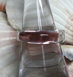 江ノ島ガラスの指輪　紫色