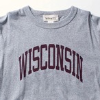 ［bibmilk］3/4スリーブベースボールTシャツ WISCONSIN レディス