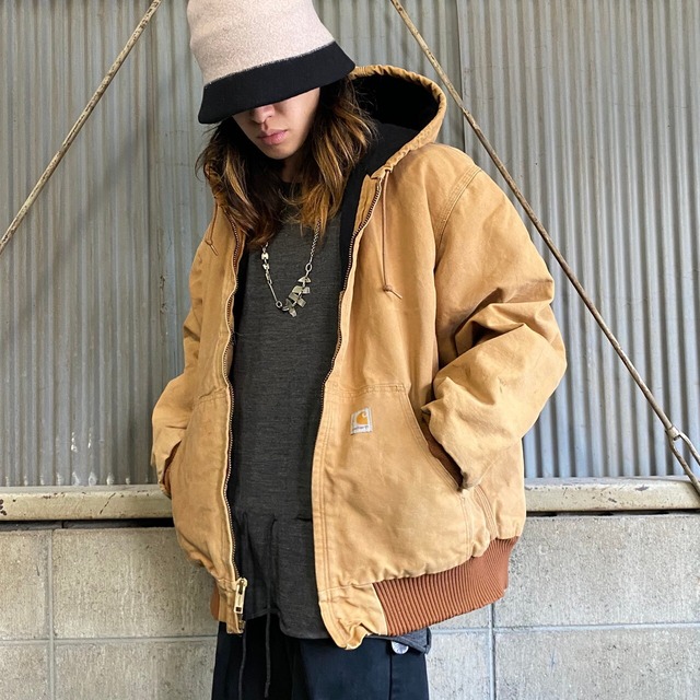 90年代 Carhartt カーハート アクティブジャケット メンズXL 古着 90S 