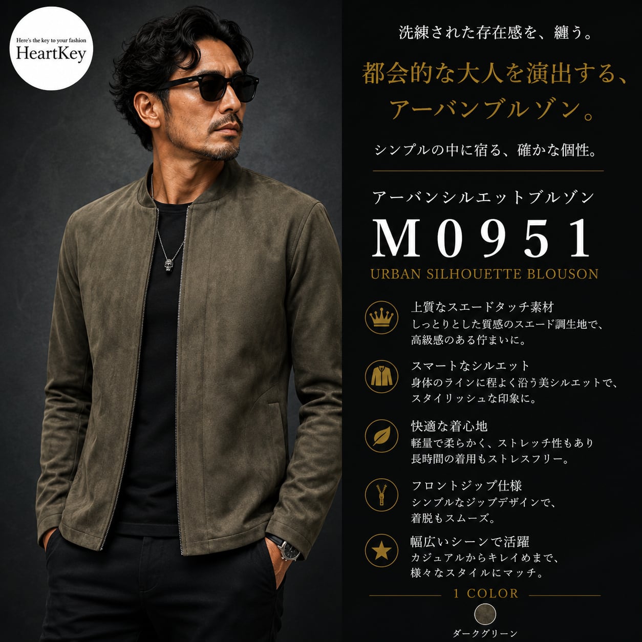 アーバンシルエットブルゾン M0951