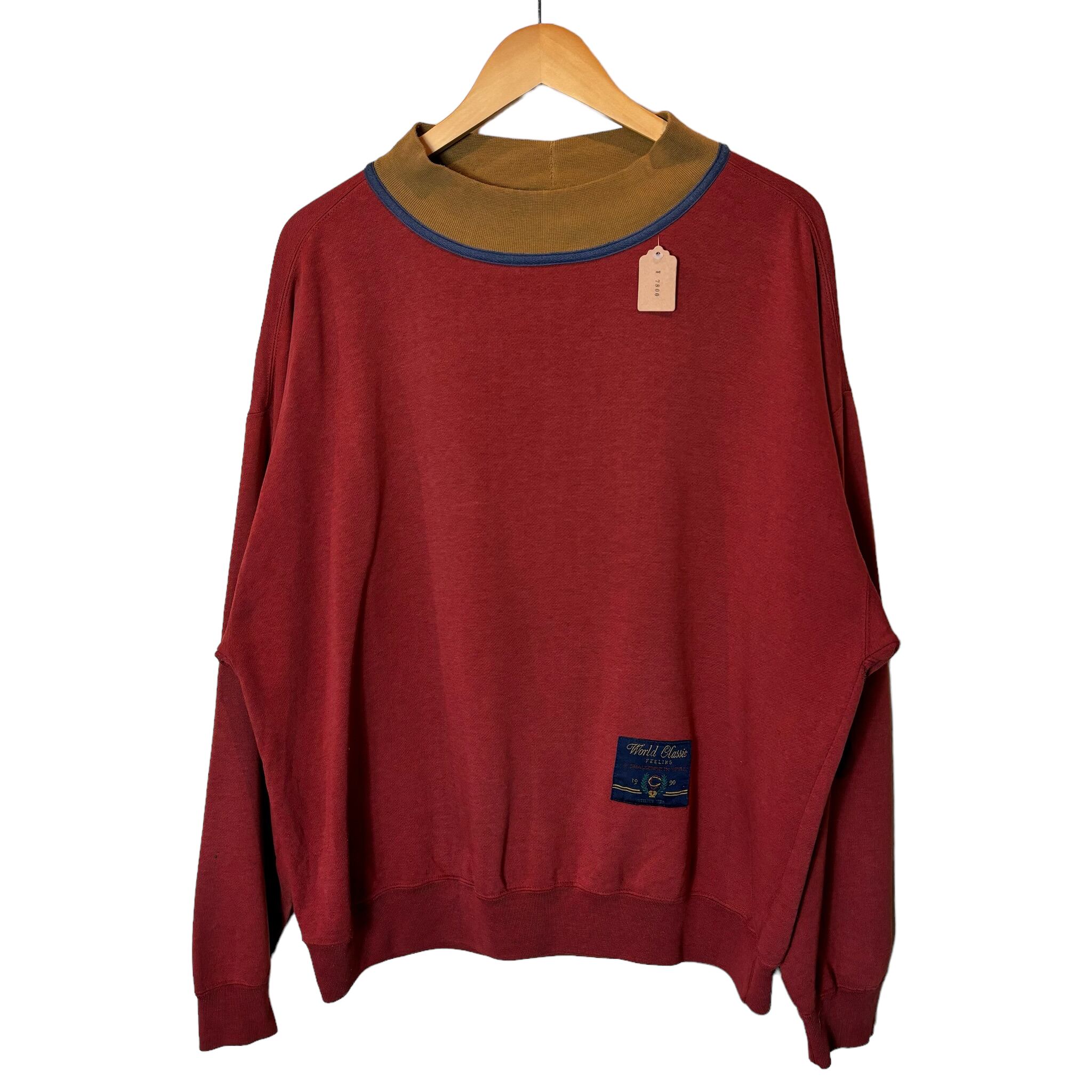 OLD GAP モックネック スウェット ボルドー No.734