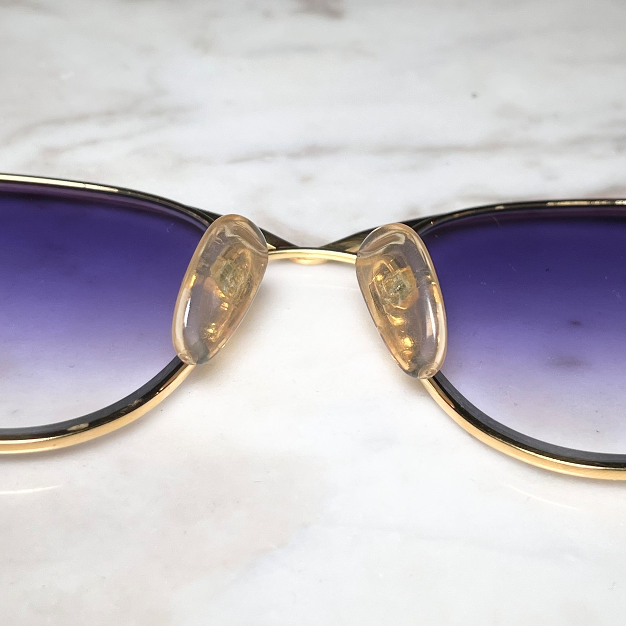 vintage FRED gold color frame glasses " JOYAU "