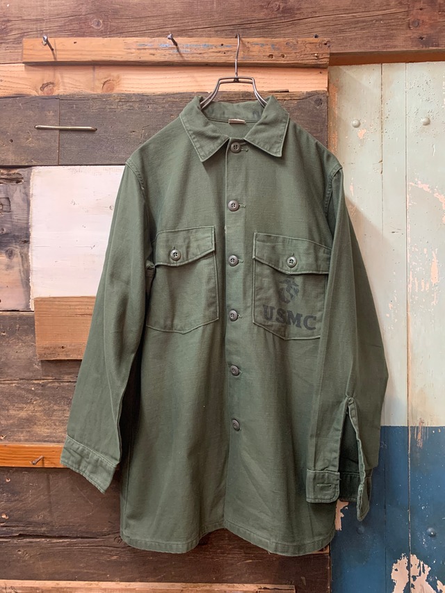 70's USMC UTILITY SHIRT OG107 3rd