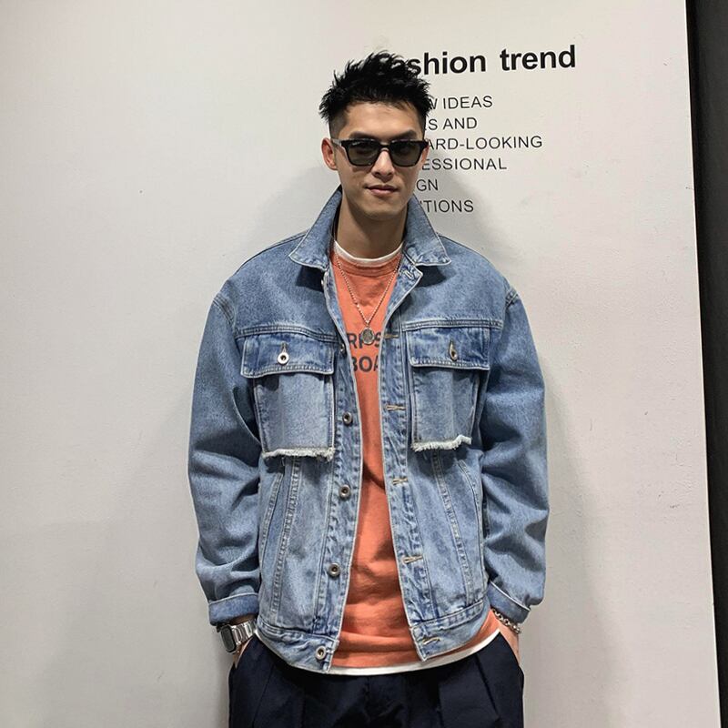 ジャケット ボタンスタンドカラーカラーカジュアル Xu_Tailang33470514785