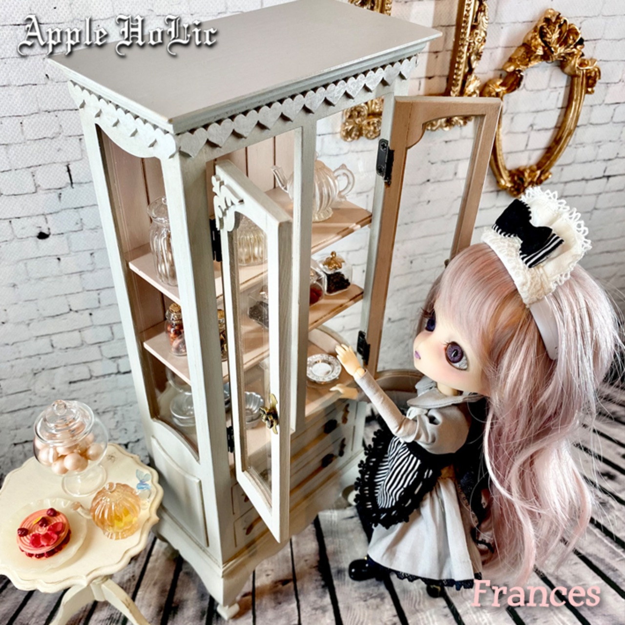 1/6 グラスカップボード 【 Frances・フランシス 】