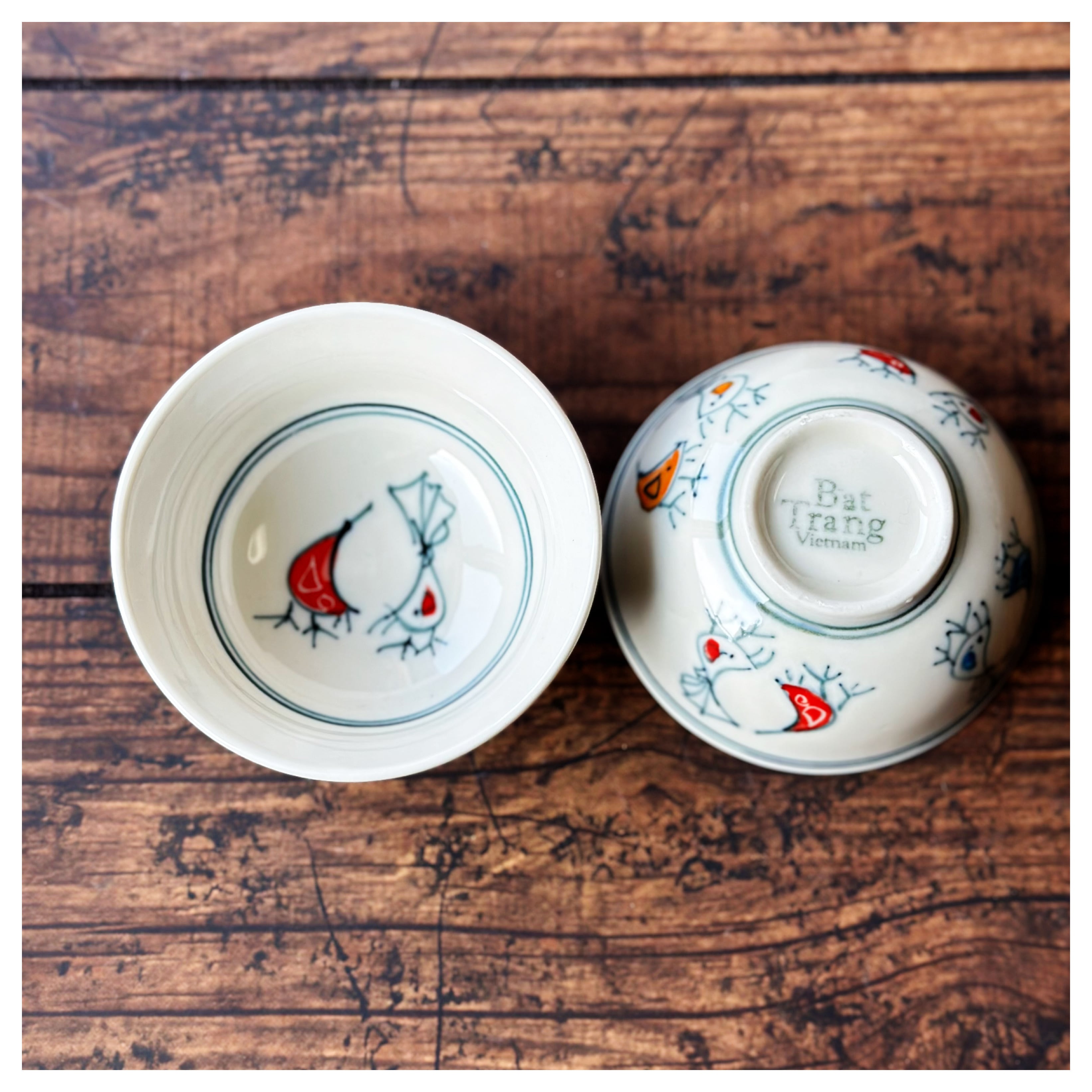 ベトナムのバッチャン焼き 三角小鉢8枚セット | Kc-Labo's shop