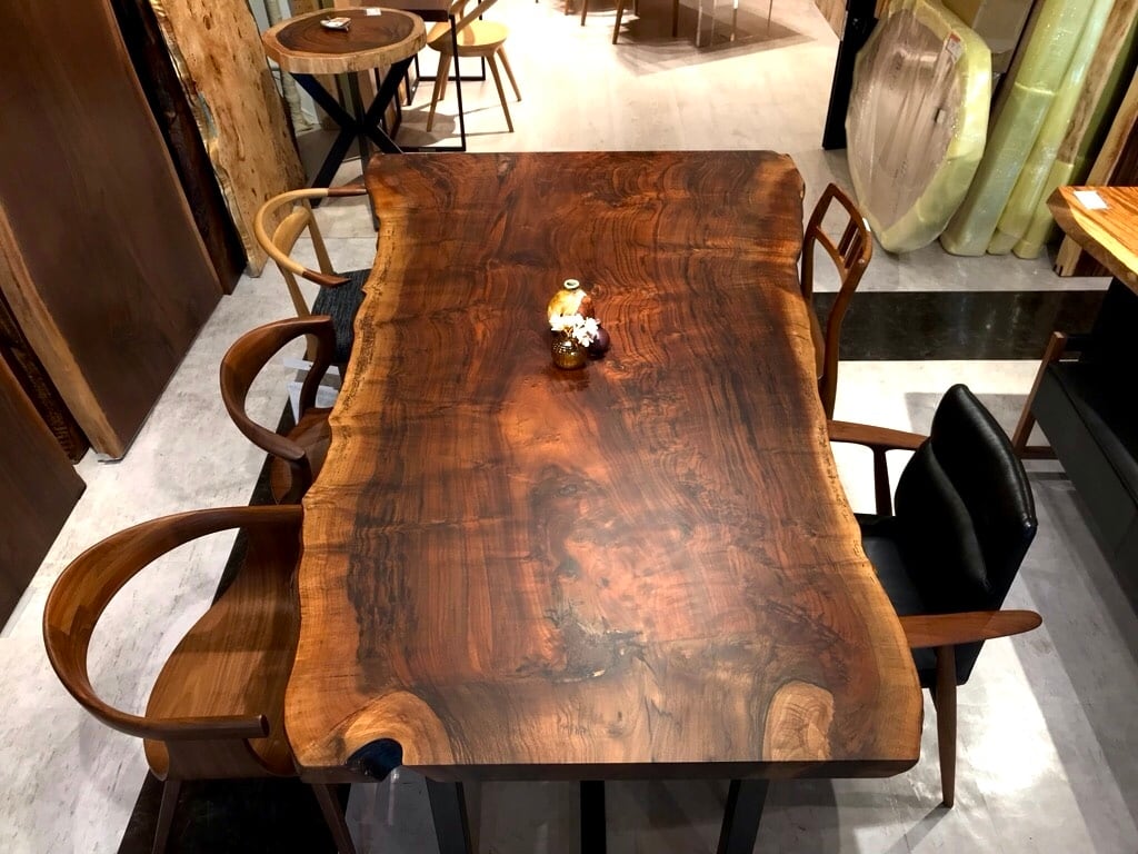 ★新品・送料込★2024年Ver. SY-07 クラロ ウォールナット クラロウォールナット_2100×1300-1040-970×50_横浜元町店_テーブル天板