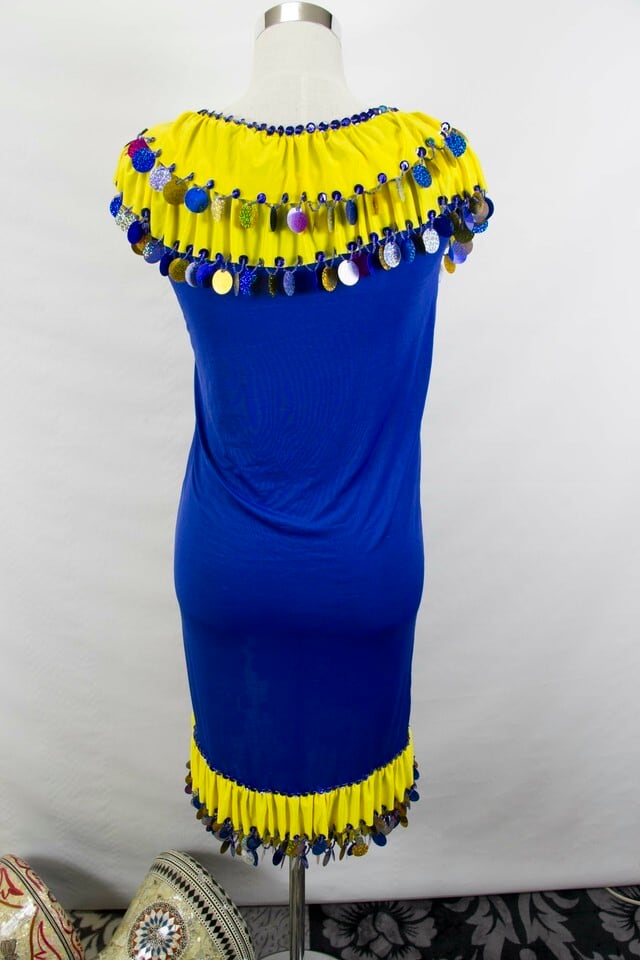 ベリーダンス　ハナン ミラーヤドレス　ボンボンつき ミラーヤドレス 1-3 | ベリーダンス衣装・ハムサグッズのお店 Hamsa Belly