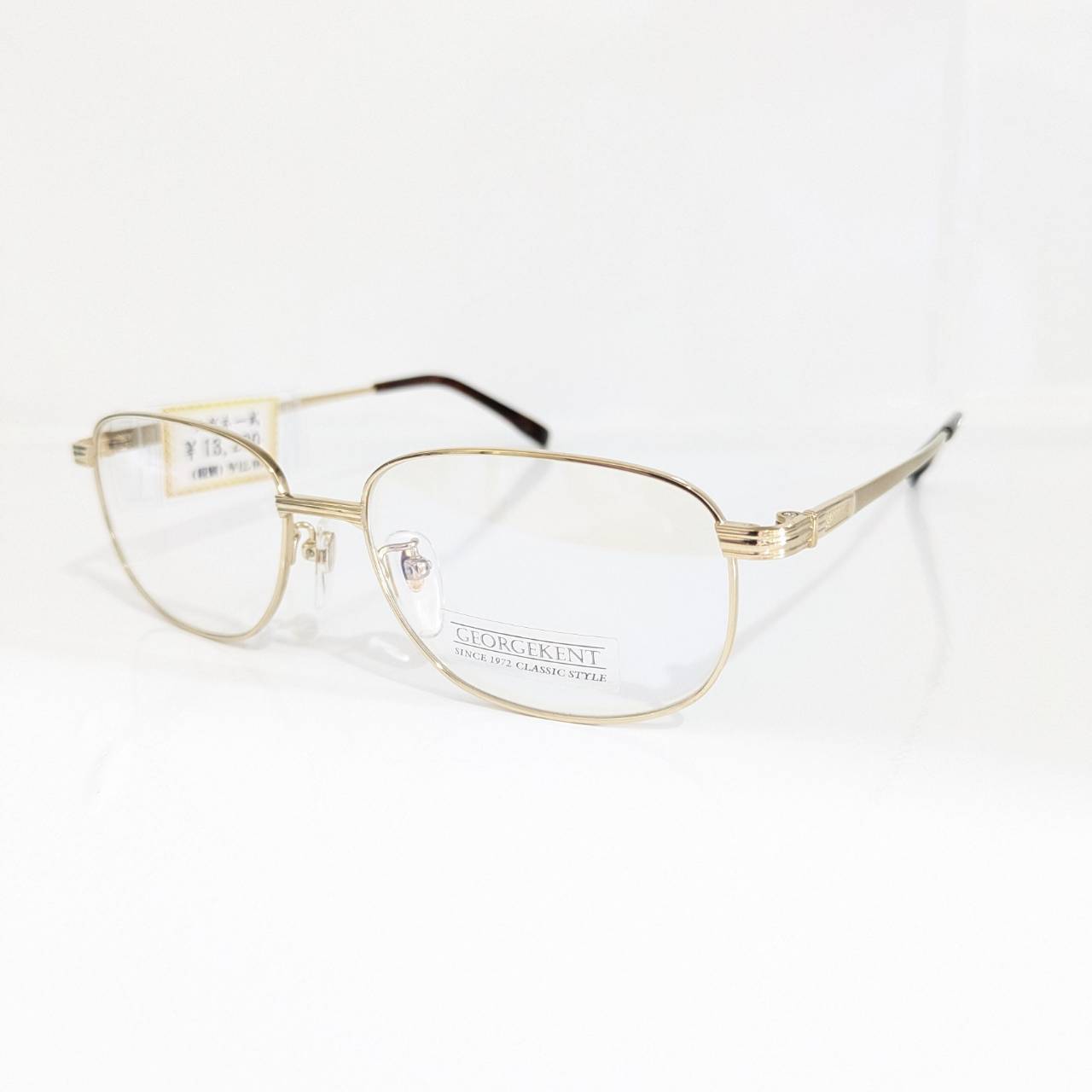 【GEORGEKENT】スクエアメタルフレーム ゴールド