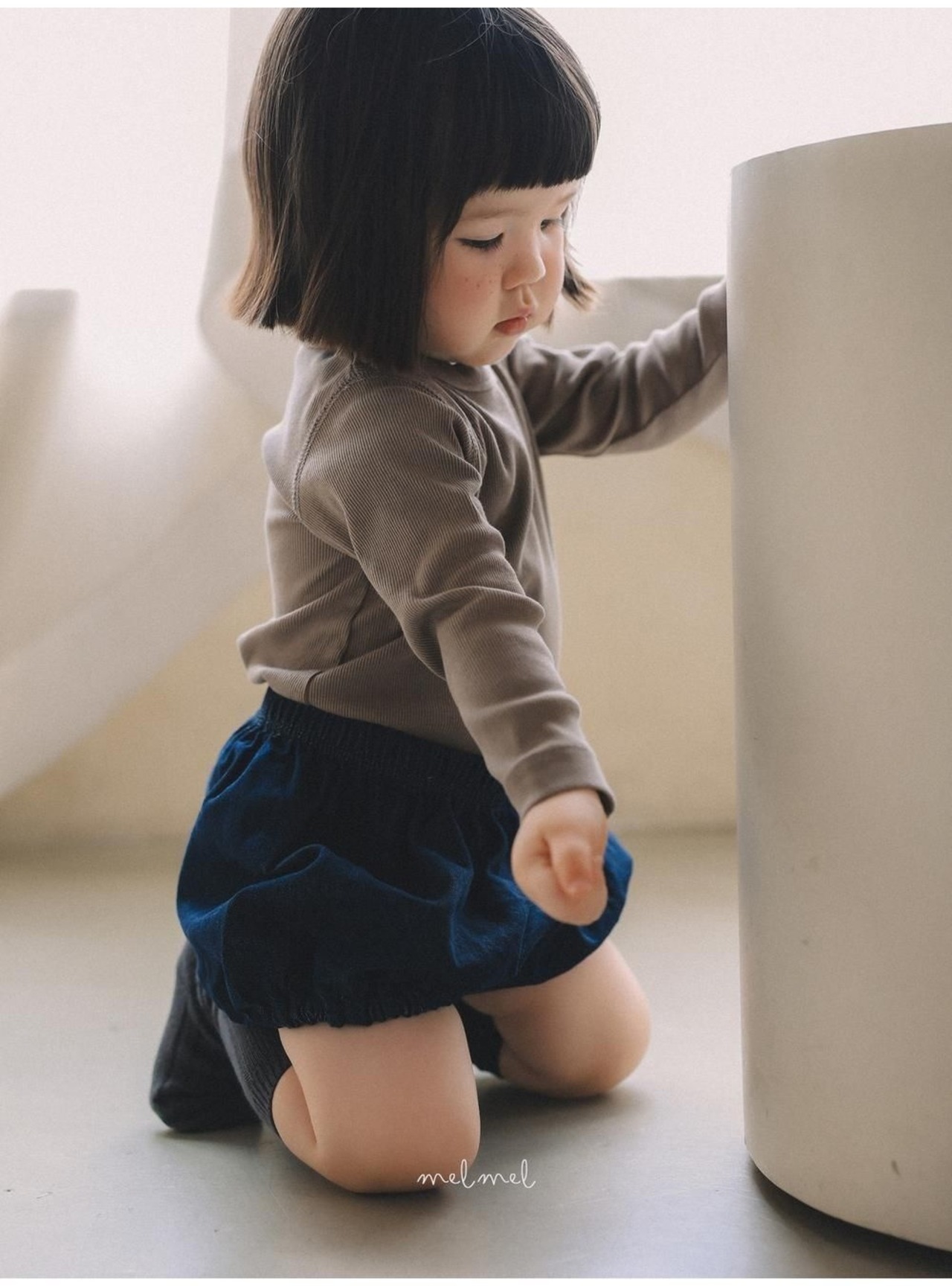 韓国子供服 / 26winter / MELMEL / ノンフェードショートブルマ / キッズ / 冬服 *XXS~S*