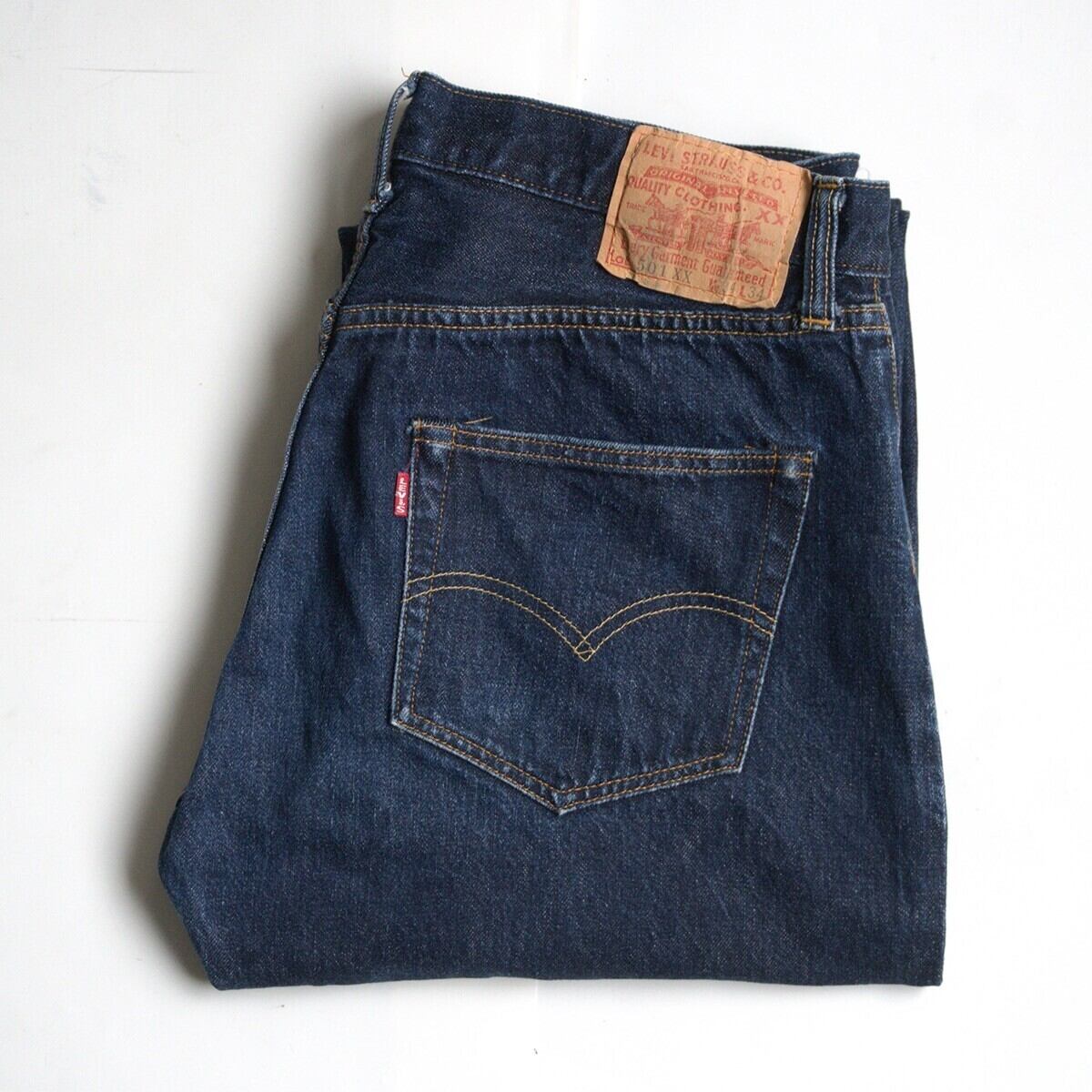 美品濃紺/加工モデル】 LEVI'S 【83501 80s 501 赤耳 デニムパンツ