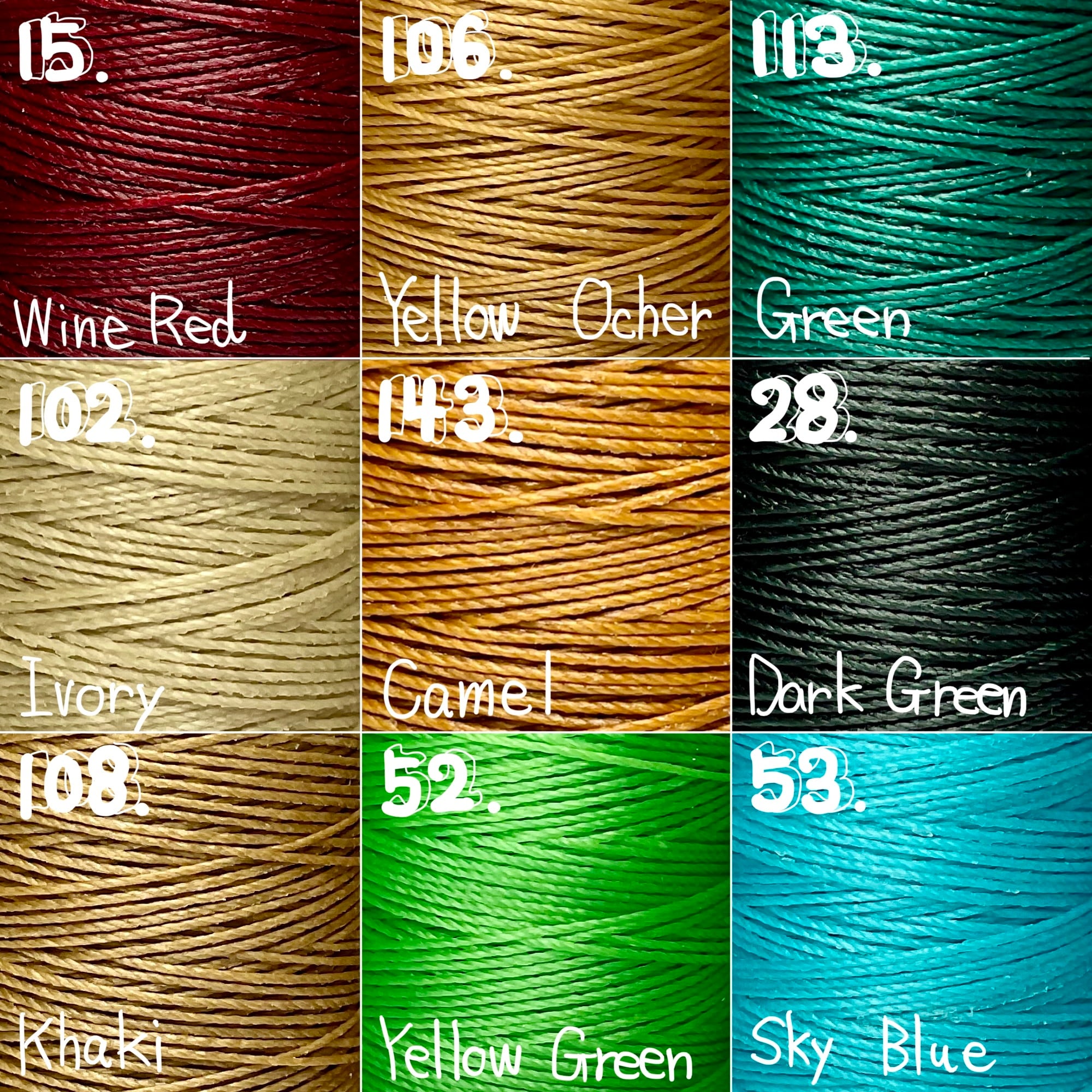 Vinymo 蝋引き糸【#1/60m】 | okafactory 岡製作所