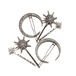 Sparkle Star 3 / 6 / 9 / 12 pins set - スパークルスター ヘアピンセット - / Silver