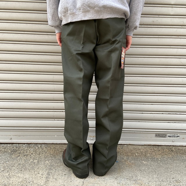 デッドストック 90s USA ディッキーズ ダブルニーワークパンツ グリーン