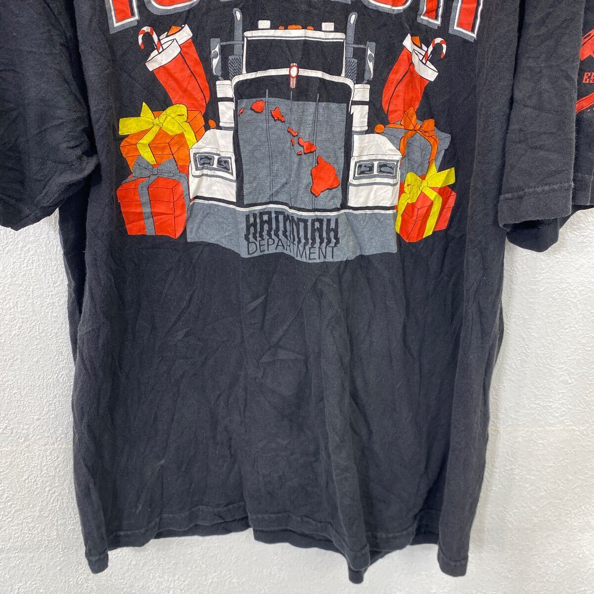 ALSTYLE 半袖 プリント Tシャツ L オールスタイル ブラック コットン