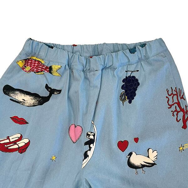 VIDA 2 TWILL LOOSE PANTS BLUE ルーズパンツ UNISEX 男女兼用