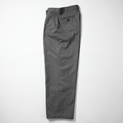 SAYATOMO / 2-Tack Herringbone Wide Slacks