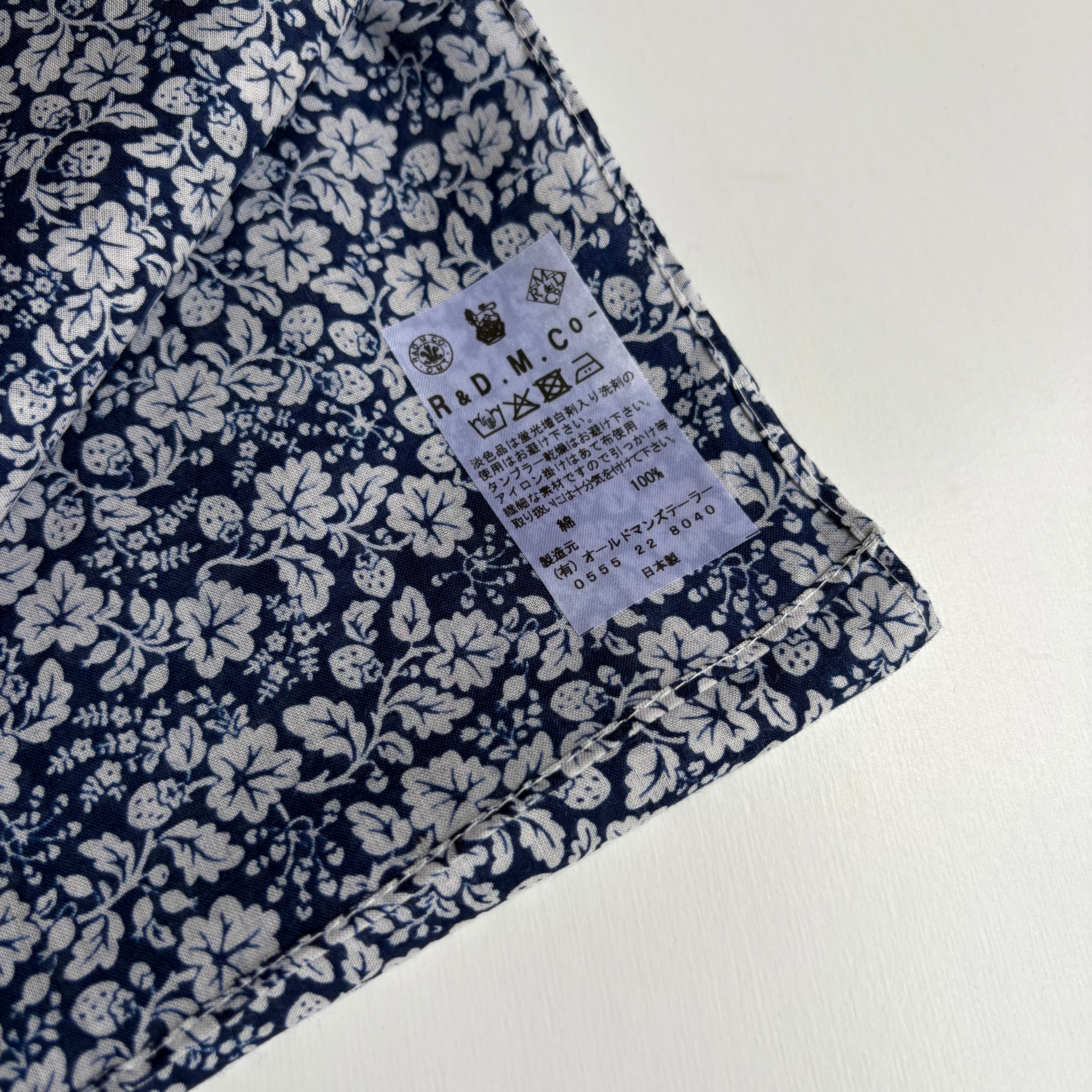 R&D.M.Co-/OLDMAN'S TAILOR リトルワイルドベリー・バンダナ #5085