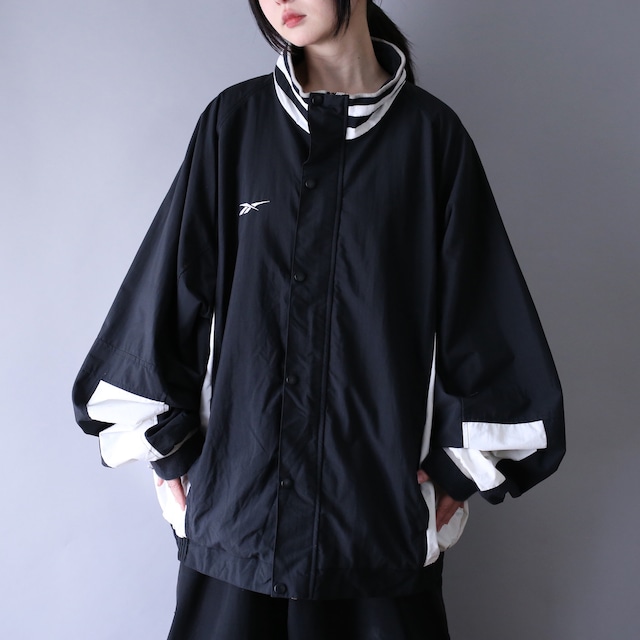 "Jordan" good coloring design super high-neck loose track jacket