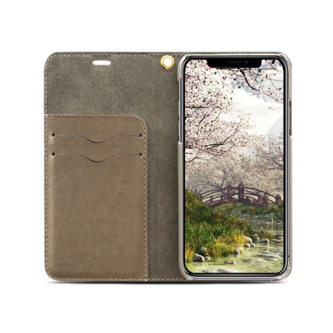 丙夜・零 - 和風 帯無 手帳型iPhoneケース【26SS先行販売】