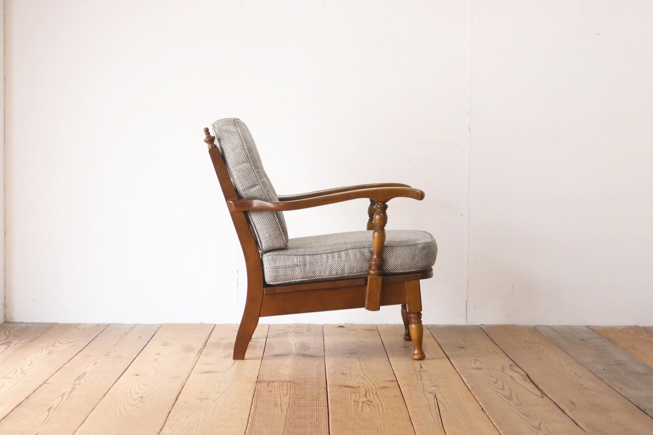 飛騨産業 キツツキ 穂高 オーク材 アーム 1Pソファ 1人掛け ラウンジ