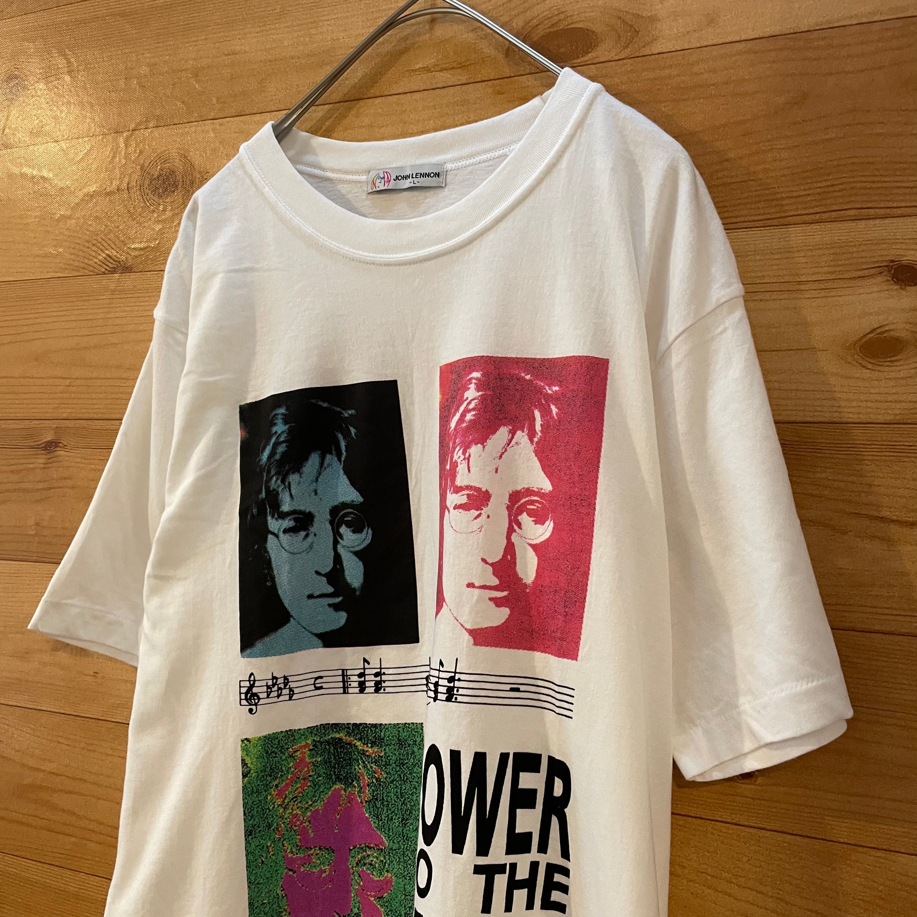 JOHN LENNON】80s 90s 希少 日本企画 プリント Tシャツ シングル