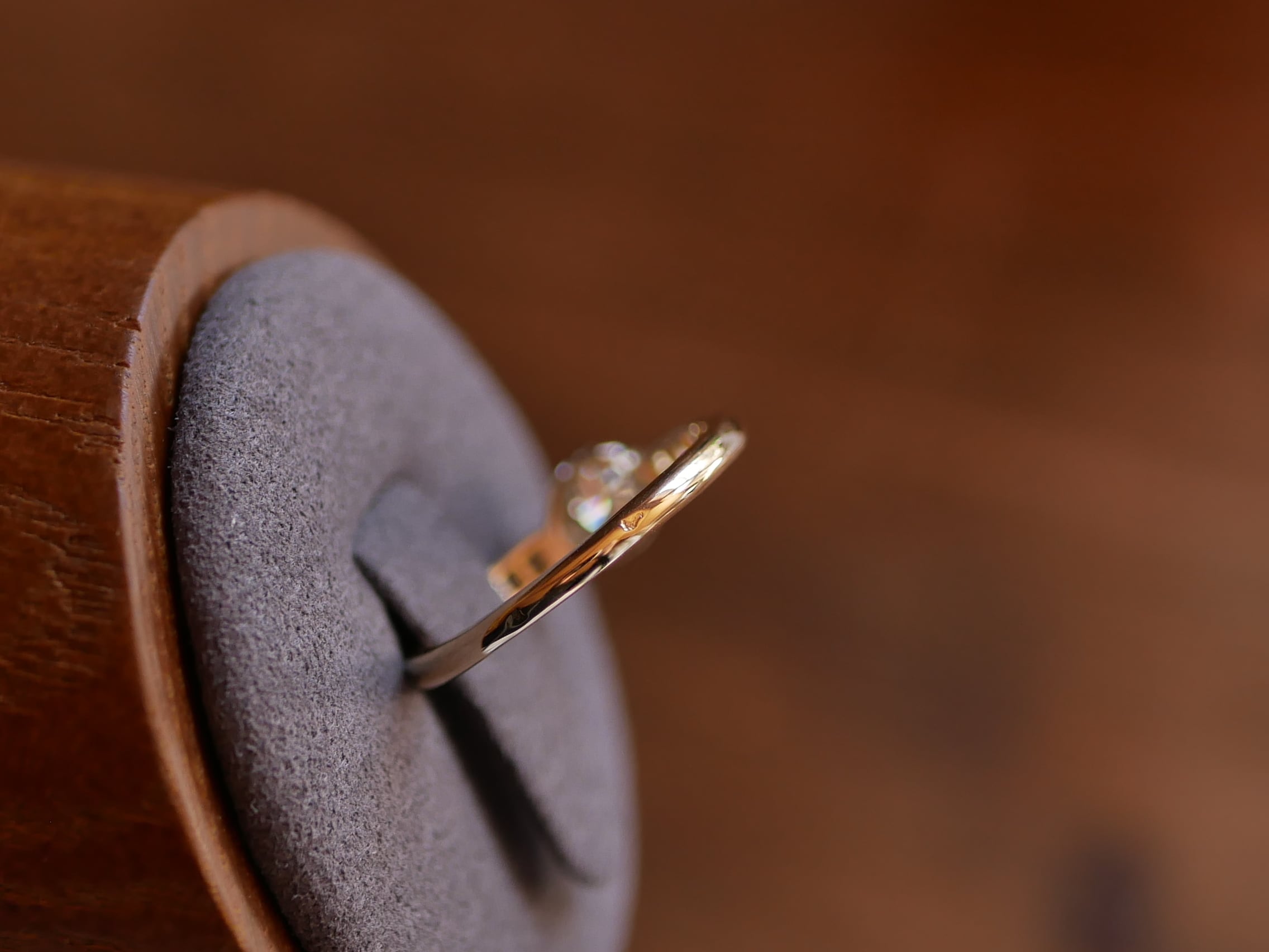 FR-30 フランスアンティーク K18 天然ダイヤモンド アンティークリング