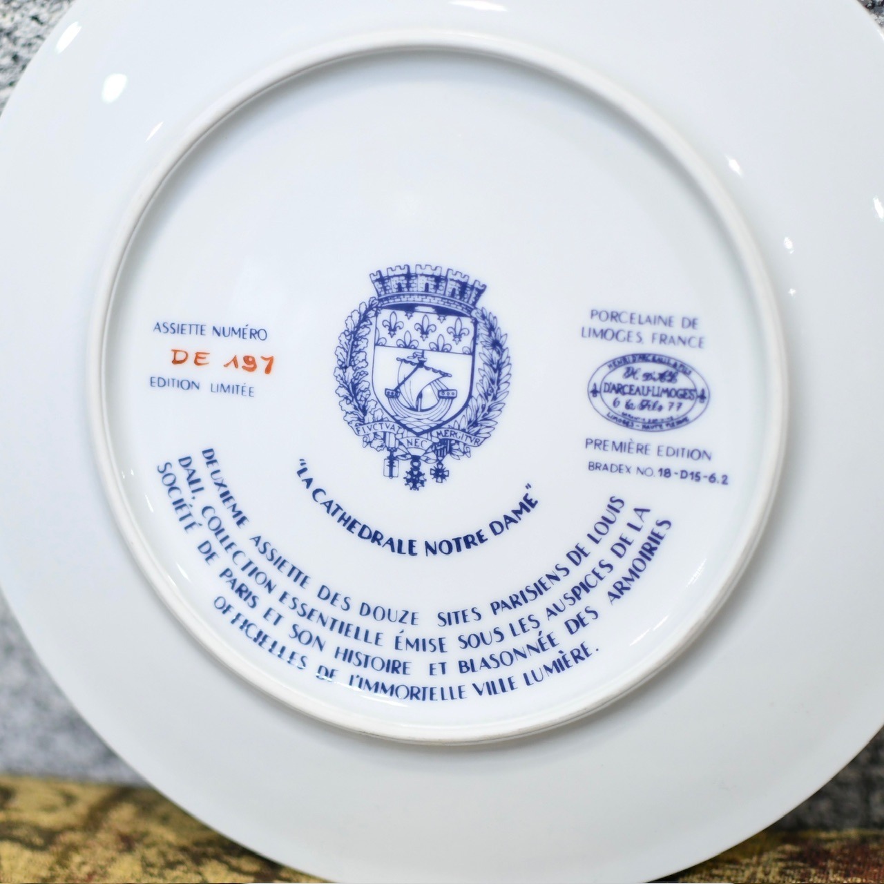 81's limoges paris plate