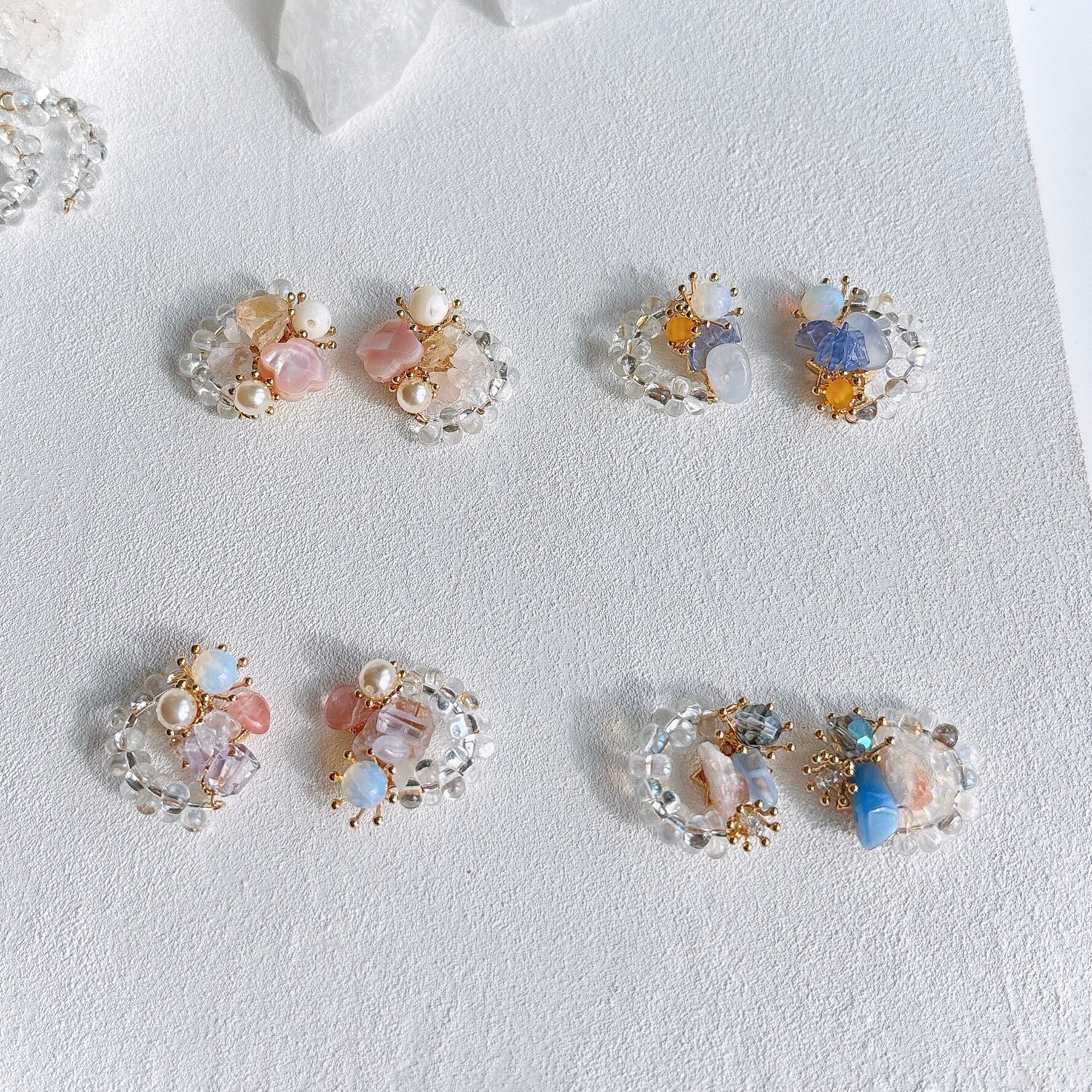 月陽 — earring on the shine 天然石 ピアス イヤリング