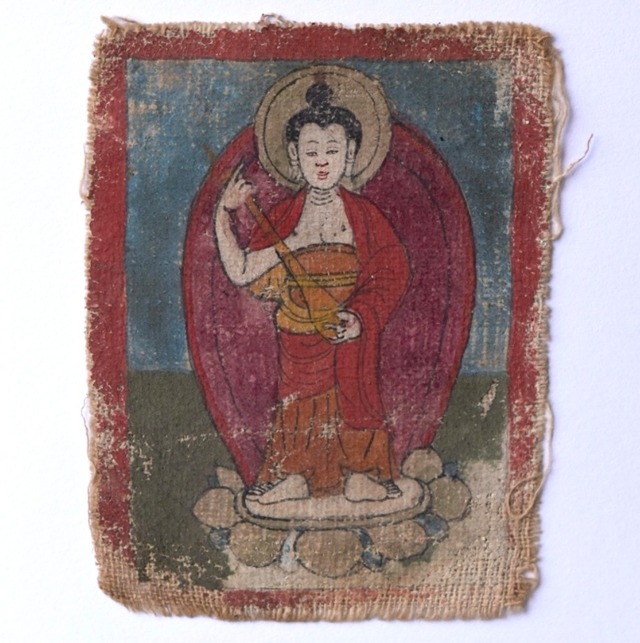 チベット 仏画護符ツァカリ マハーカーラ