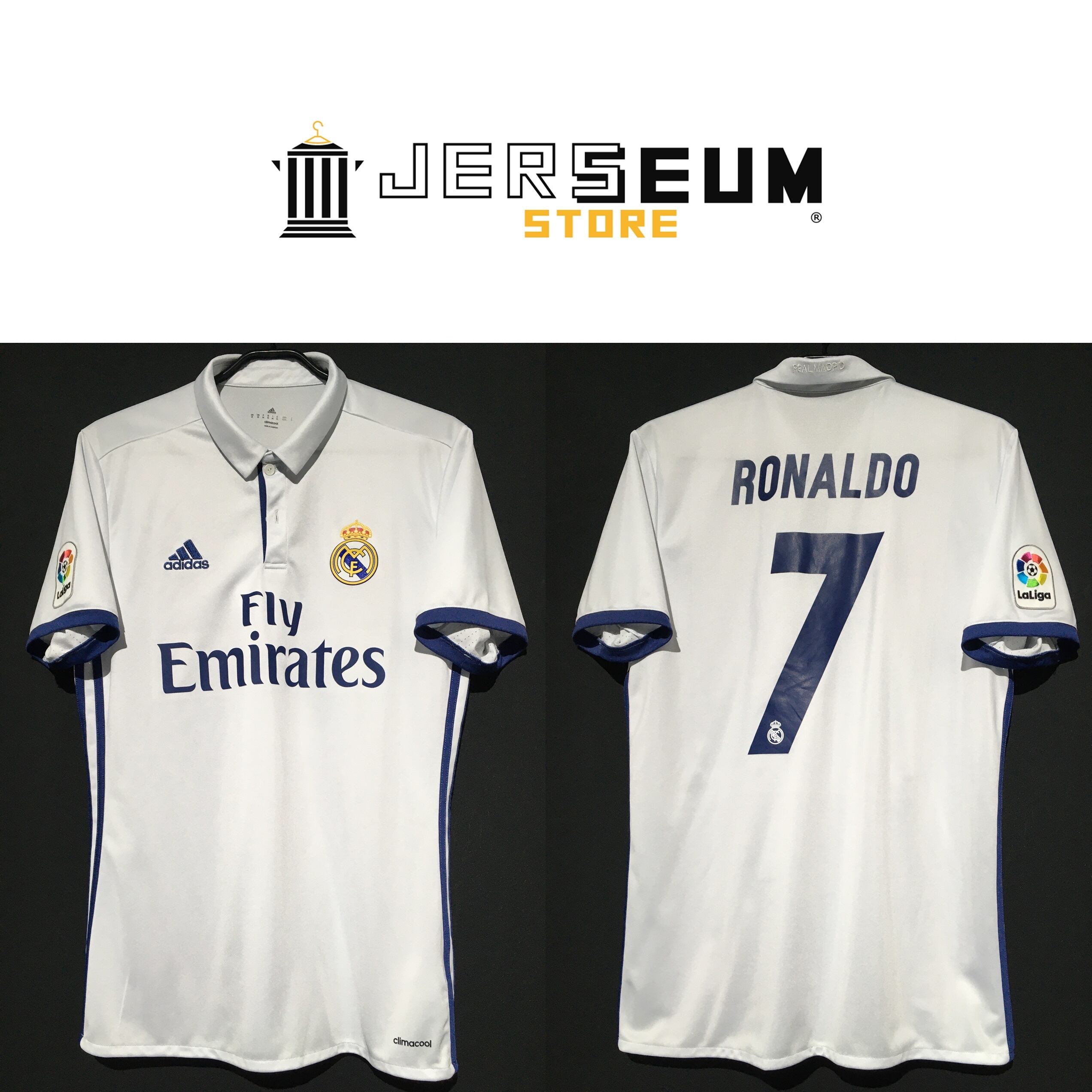 2016/17】 Real Madrid Condition：Preowned Grade：8 Size：M  No.7 RONALDO Jerseum Store