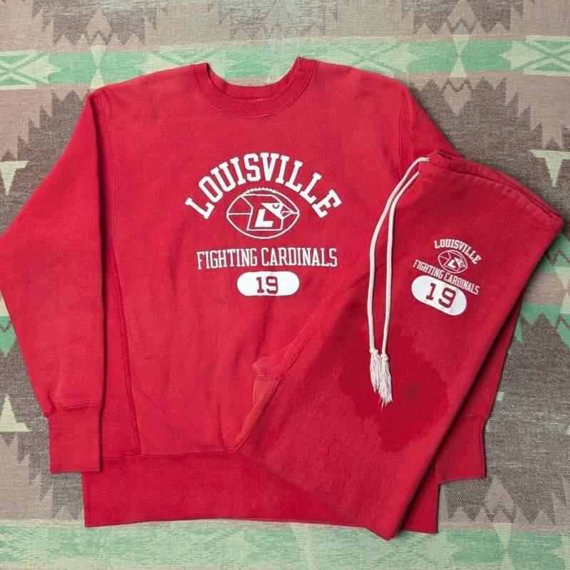 70s 単色タグ赤Champion Reverse Weave スウェット L