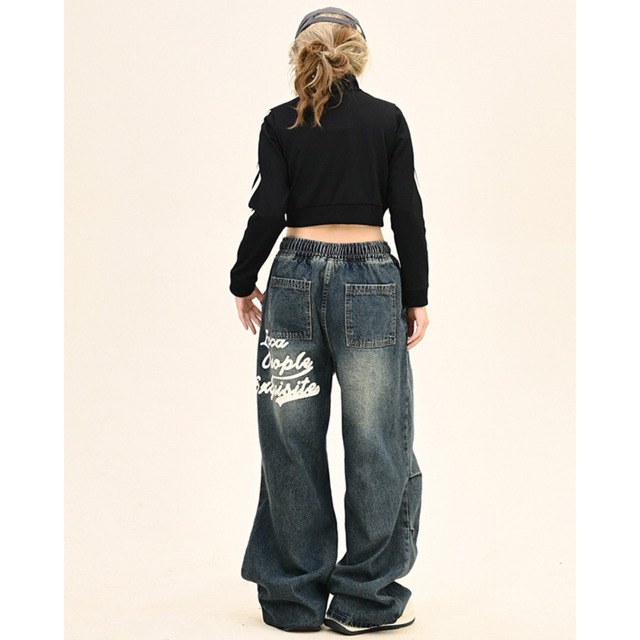 back lettering denim　バックレタリングデニム　J0630