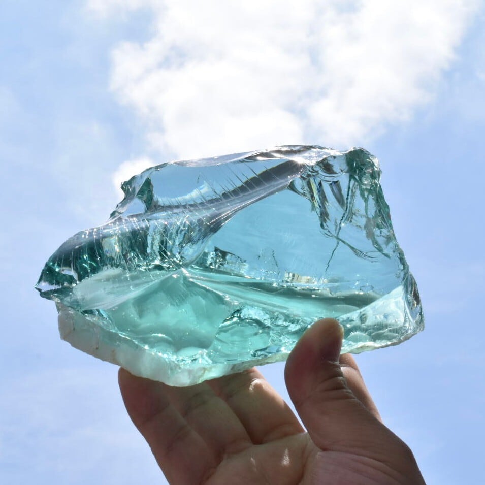 ☆宇宙に輝く神秘な光☆アンダラクリスタルコズミックアイス天然ガラス