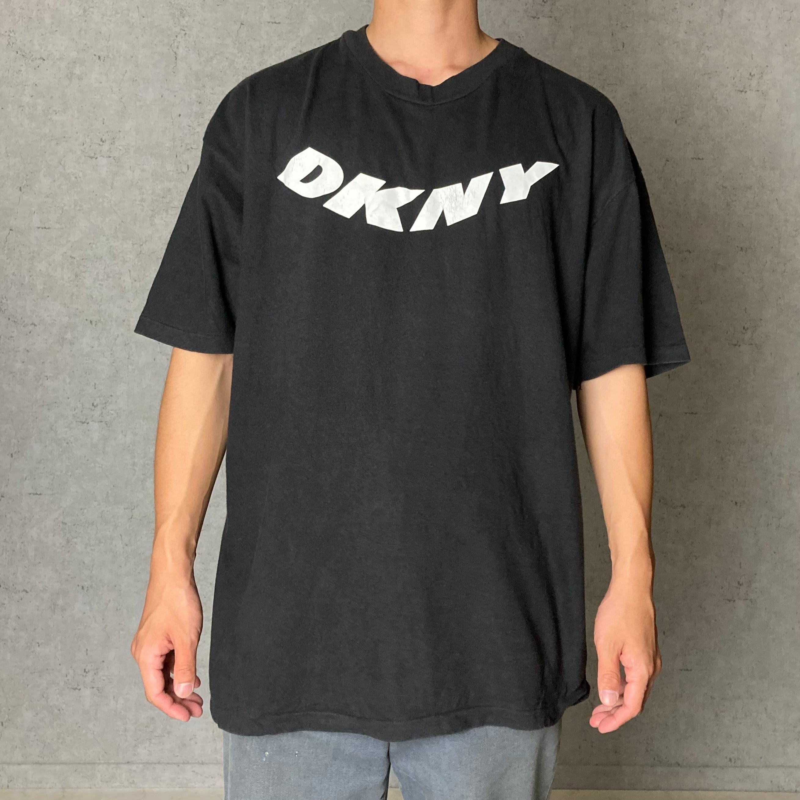 90s MADE IN USA old DKNY oversized Tee | hanome。