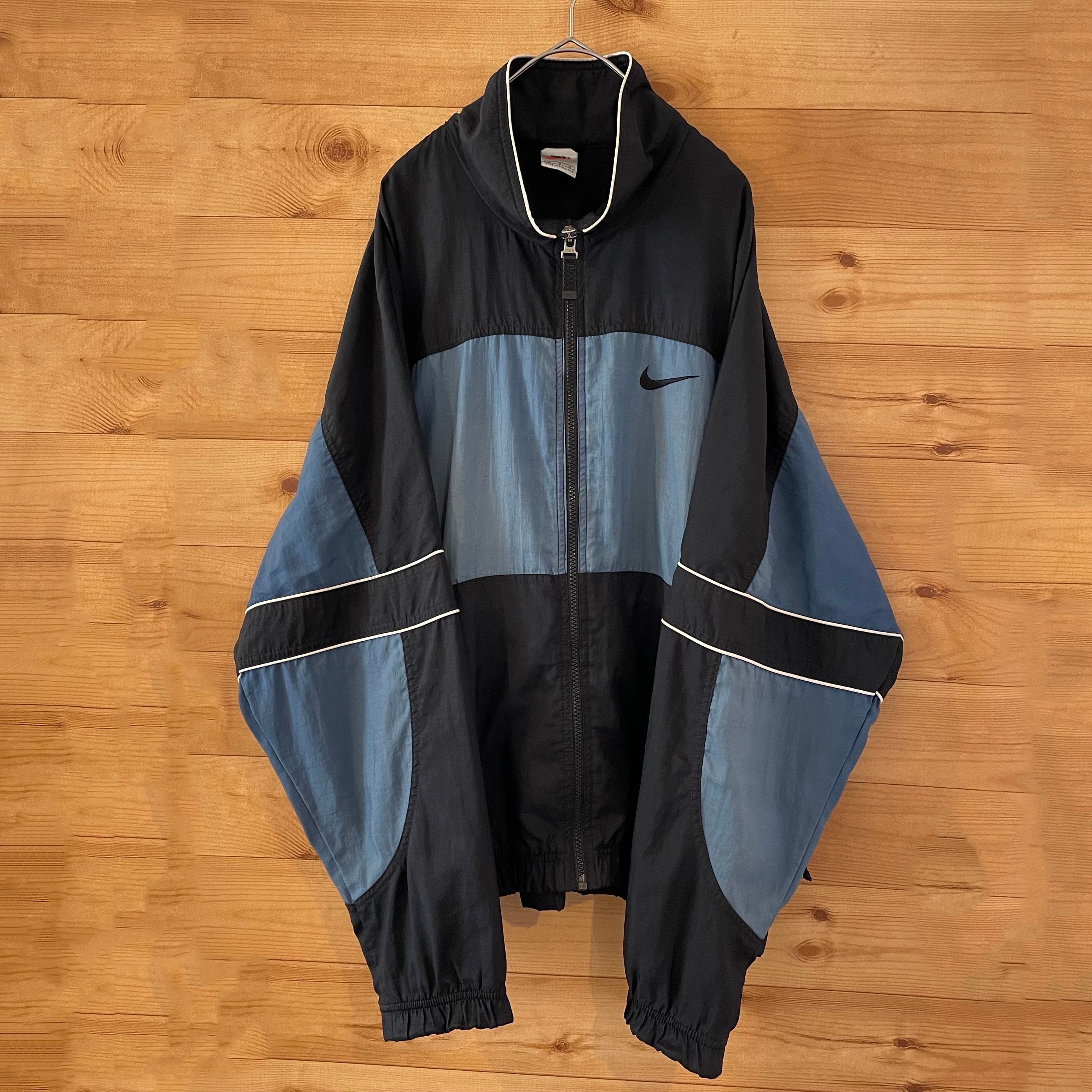 希少】90s NIKE トラックジャケット ハーフジップ ビッグサイズ