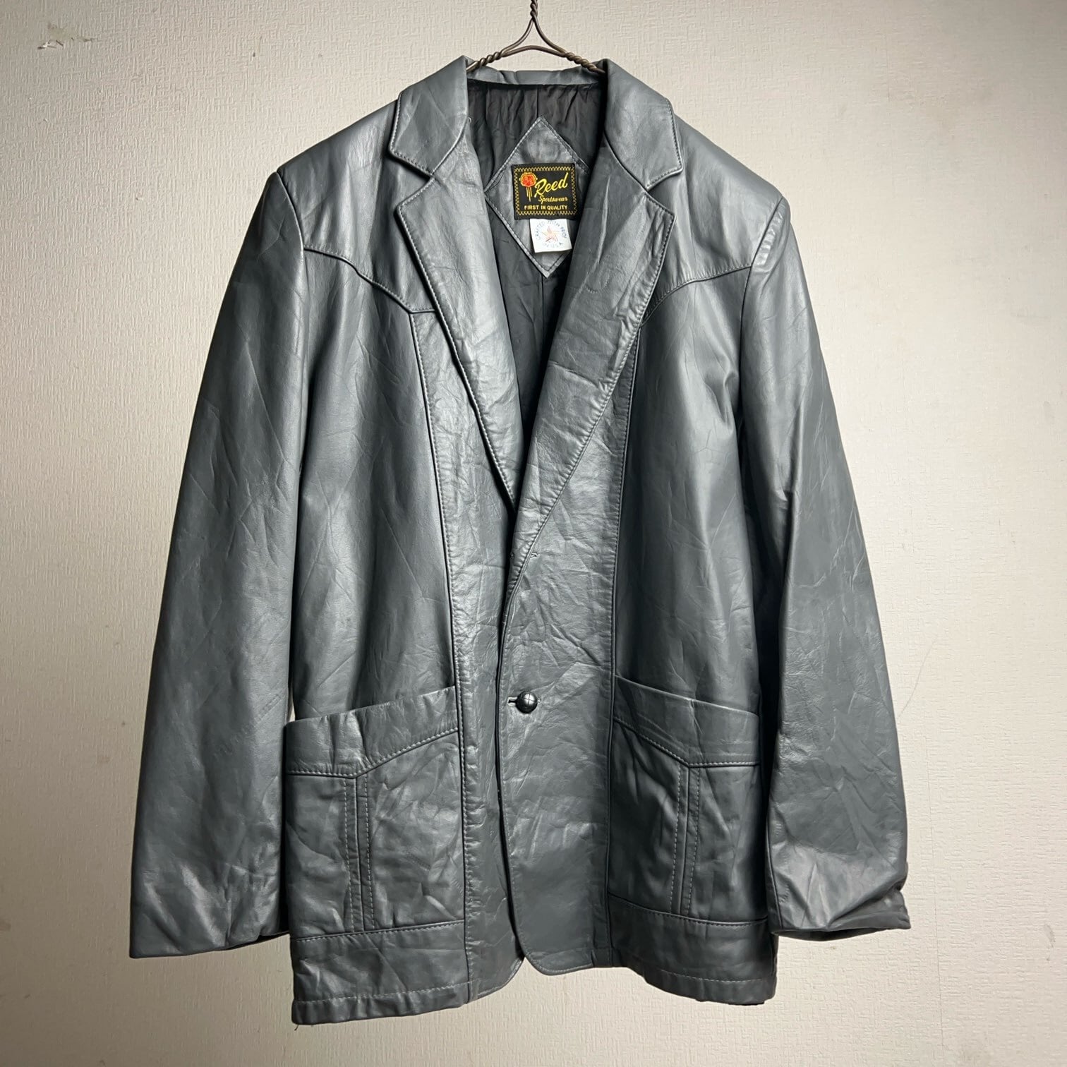 80's~90's Reed Sportswear Western Leather Jacket 80年代 90年代