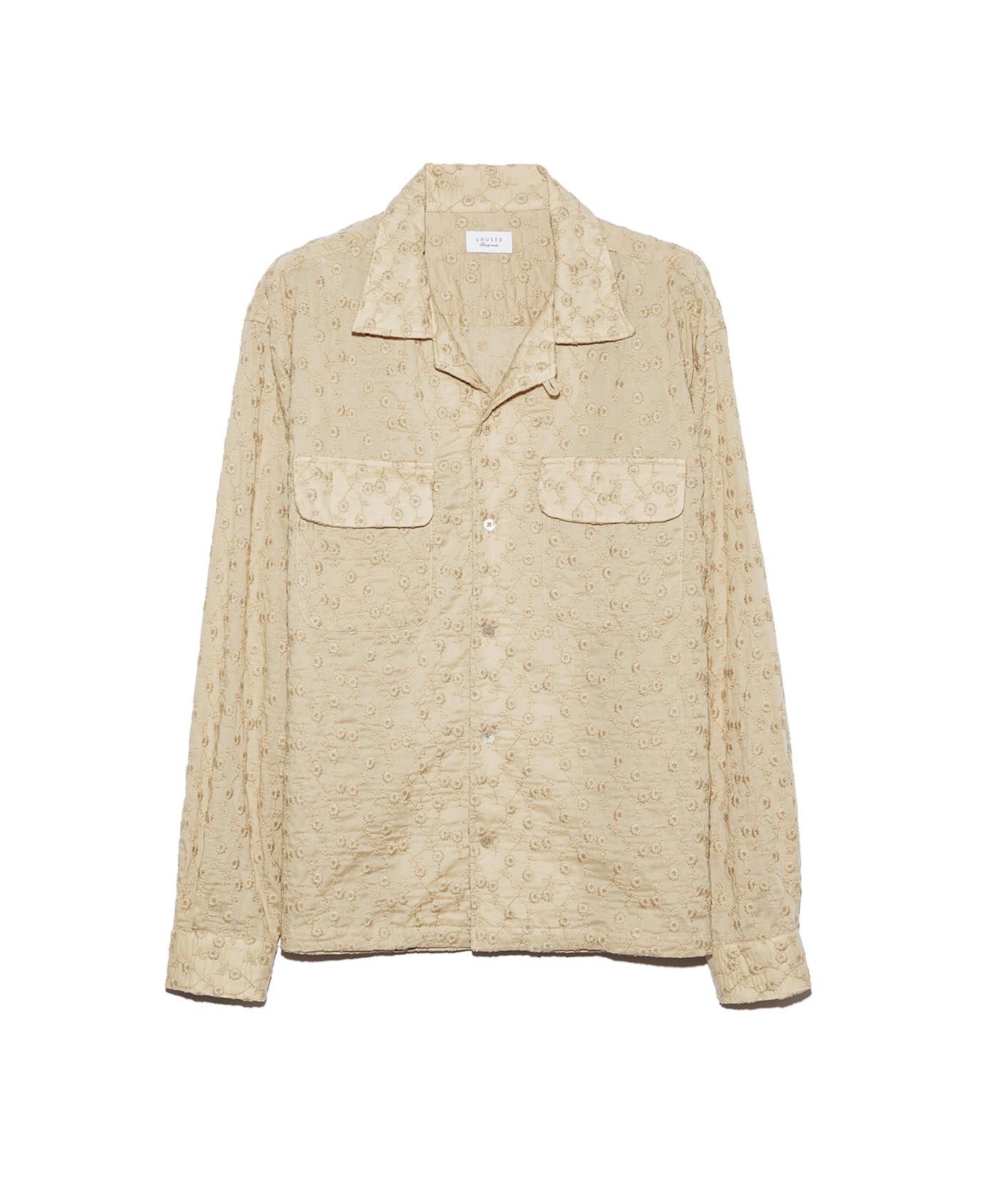 UNUSED / US2548 LONGSLEEVE EMBROIDERY SHIRT(BEIGE) | AfterSchool