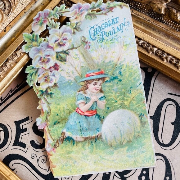 フランスアンティーク クロモス クロモカード Chocolat Poulain [ch009