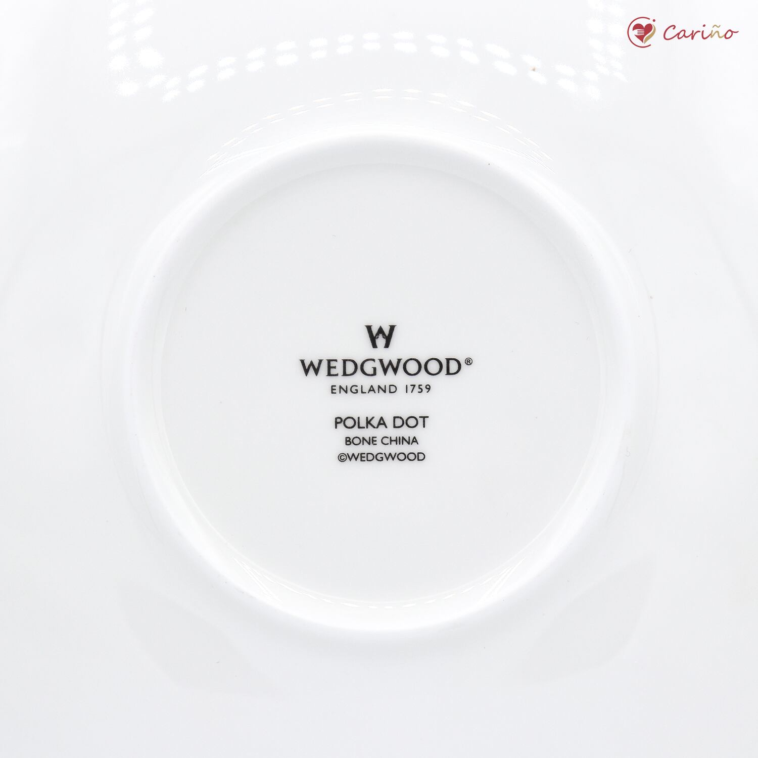 【廃盤品】ウェッジウッド（Wedgewood) ポルカドット ティーストーリー プレート16㎝(100082) | カリーニョ
